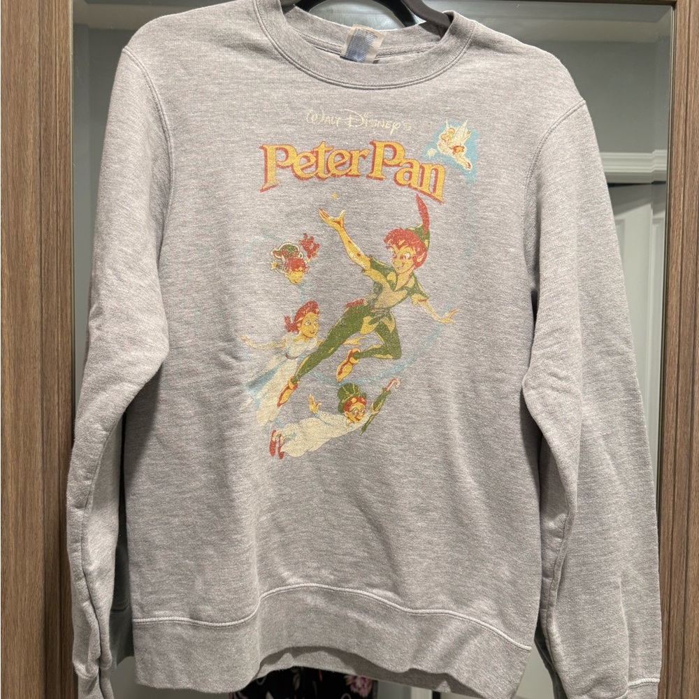 Disney Vintage Peter Pan Cozy Gray Top